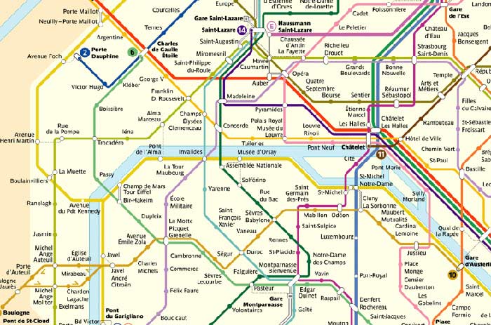 MetroplanParisAusschnitt Paris mal anders