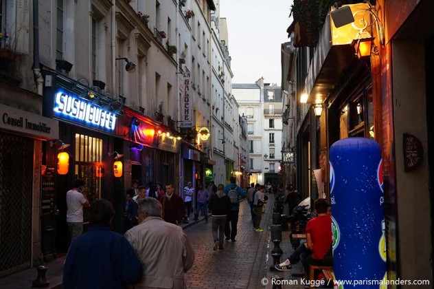 Bastille rue de Lappe Paris Ausgehen