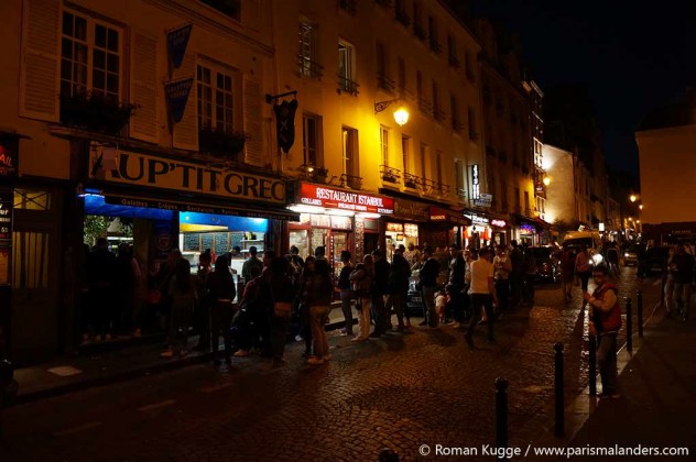 Rue Mouffetard Ausgehen Paris Au Petit Grec