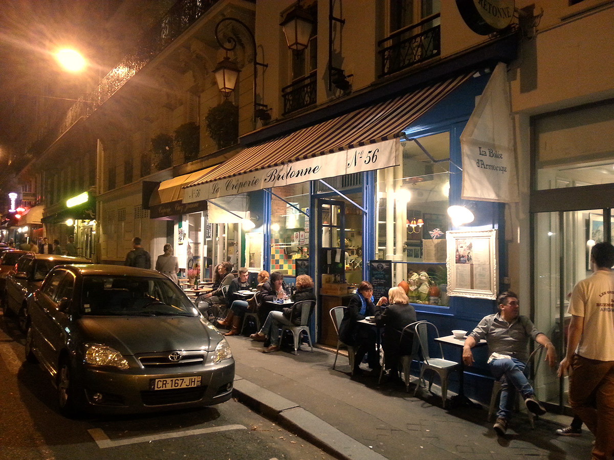 Crepe Meile Paris Rue Montparnasse