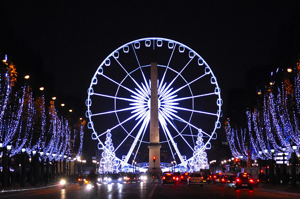 Weihnachtsbeleuchtung Champs-Elysées