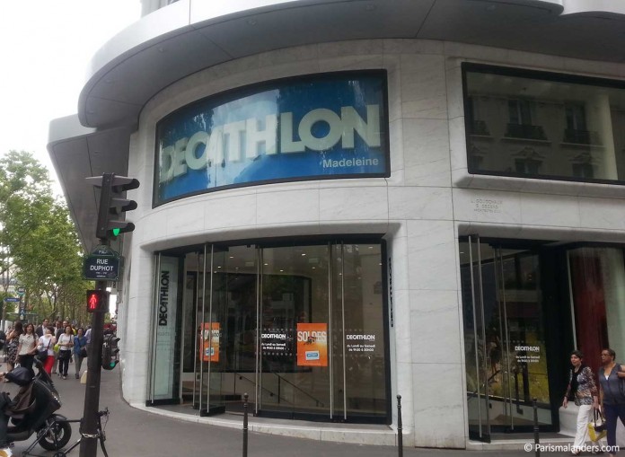 Decathlon Sportgeschäft Paris Eingang