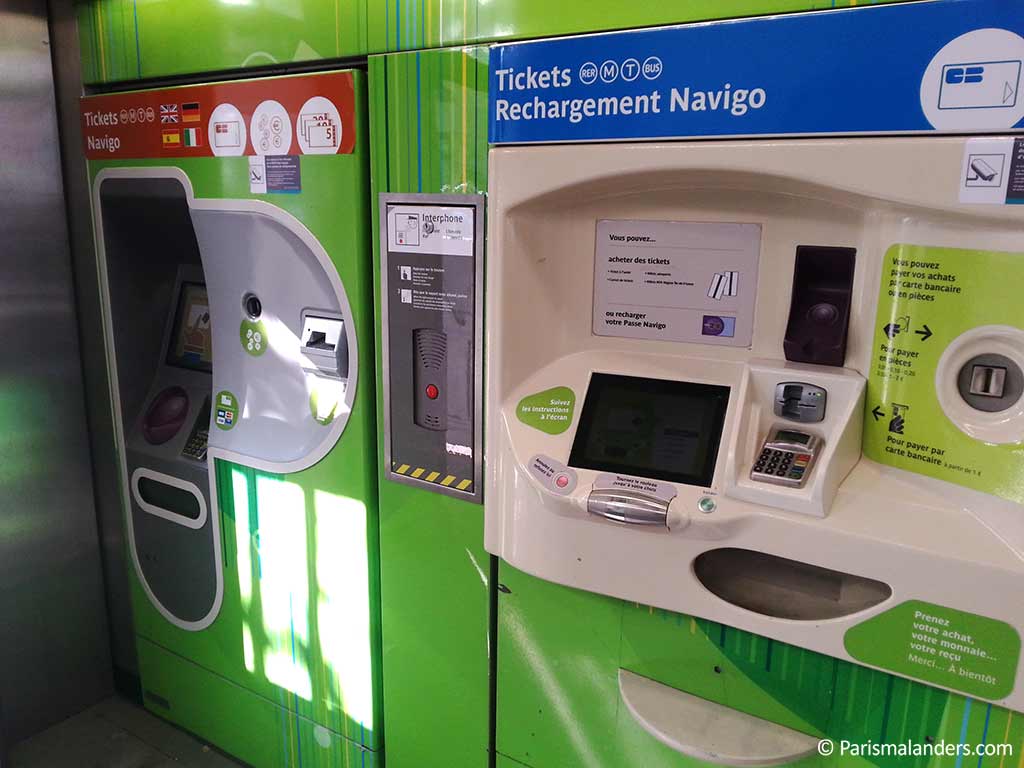 Ticketautomaten Paris Metro