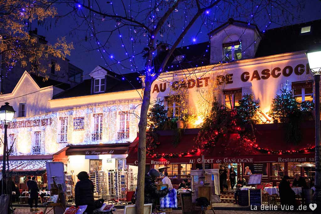 Weihnachten Paris Montmartre