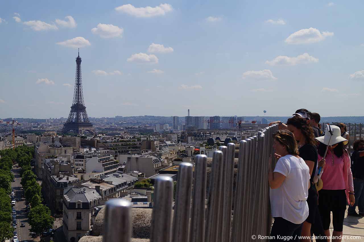 Triumphbogen Arc de Triomphe Paris Ausblick