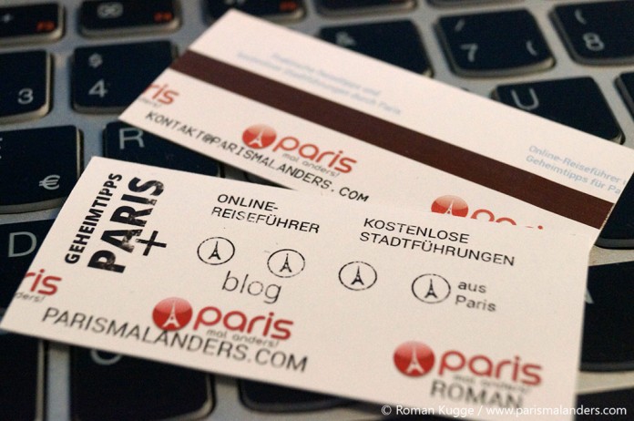 Visitenkarte Paris Metro Ticket