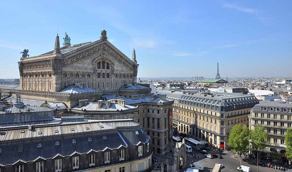 Ausblick Dachterrasse Galeries La Fayette