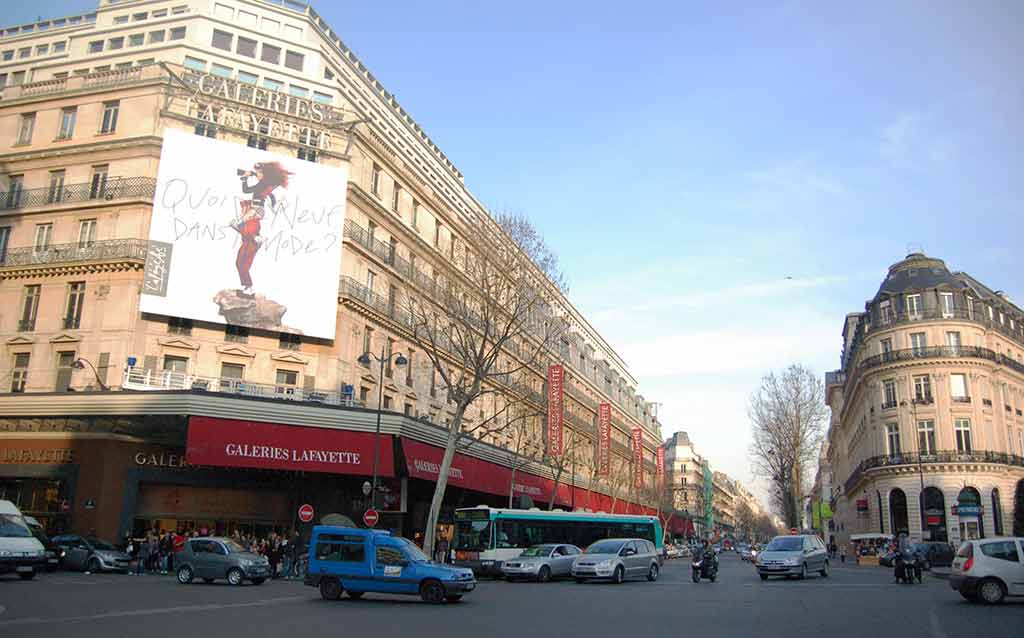 Galerie Lafayette Haussman Aussen