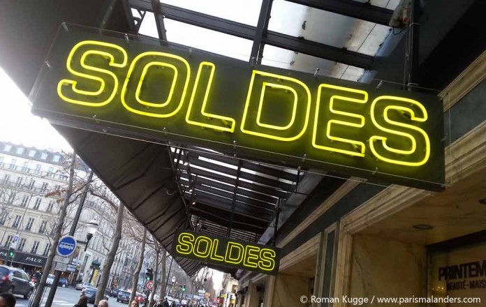 Soldes Schlussverkauf in Paris