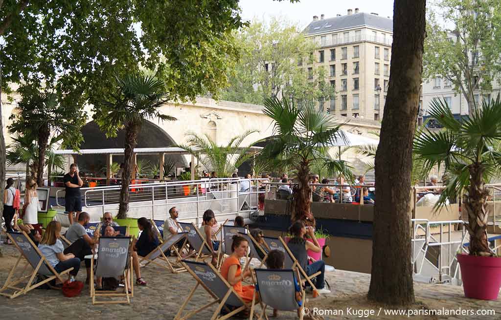 Paris Plages Stadtstrand Paris Boot