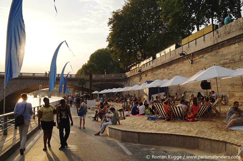 Stadtstrand Sommer Paris