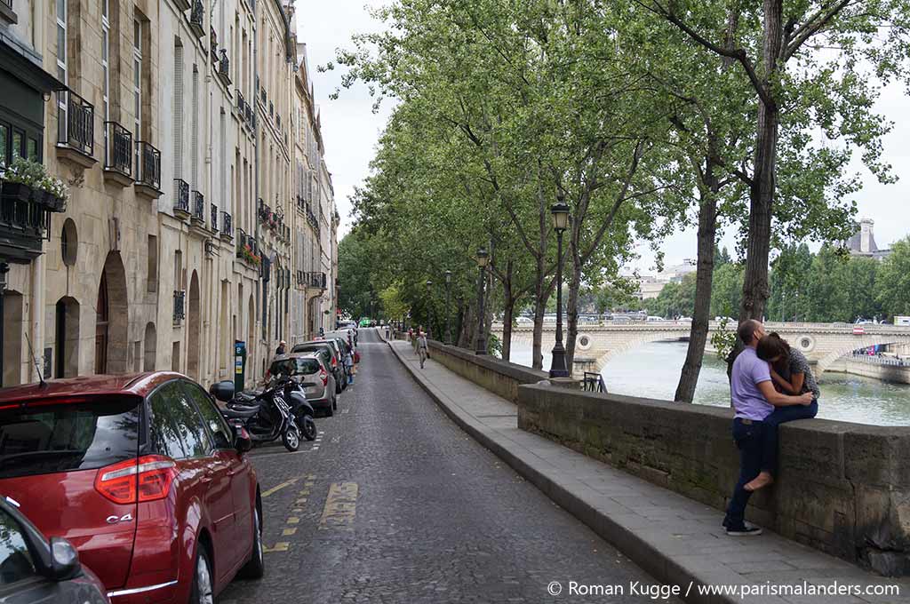 Ile Saint-Louis Verliebte Paris Liebespaar