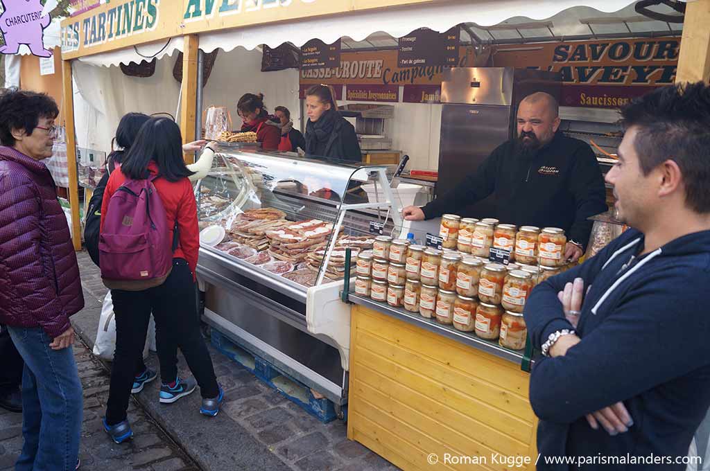 Montmartre Weinfest lokale Spezialitäten aus Frankreich