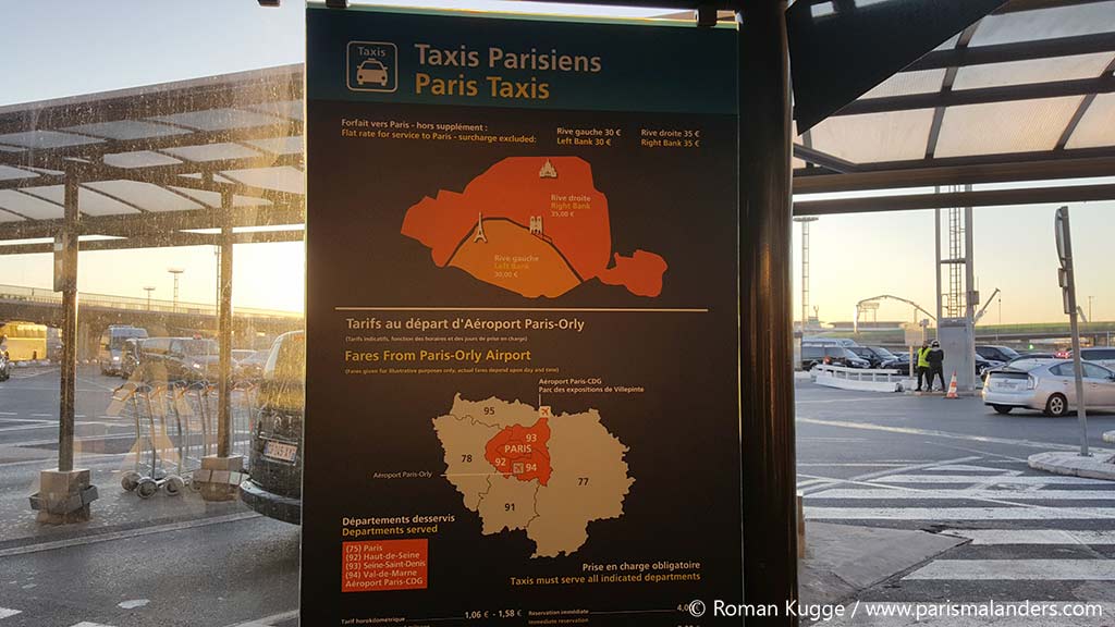 Flughafen Paris Taxi Preise