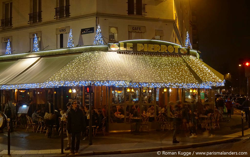 Terrasse Paris Weihnachten