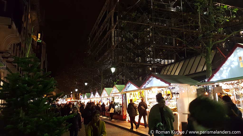 Weihnachtsmarkt Paris Centre Pompidou