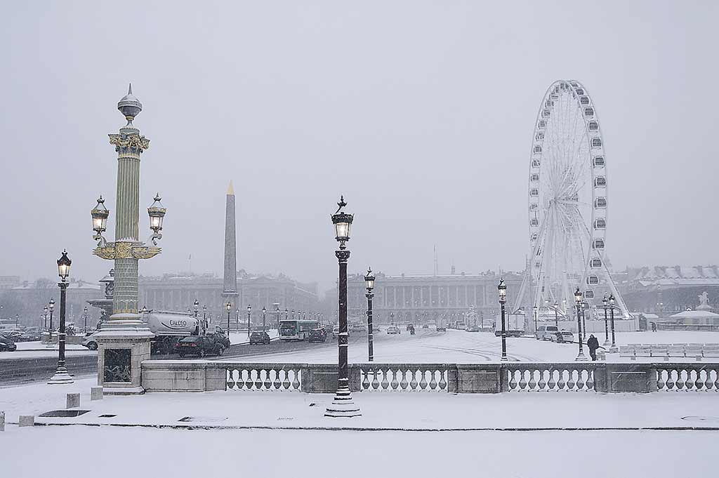 Paris im Schnee
