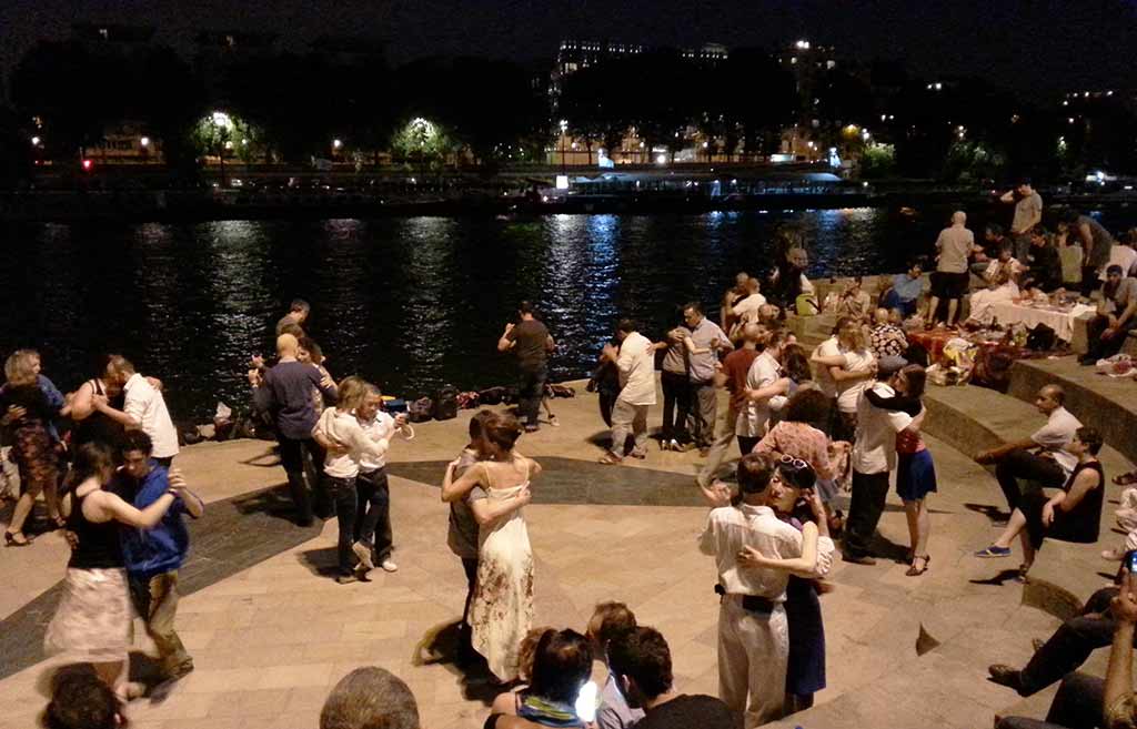 Tanzen Seine Ufer Paris