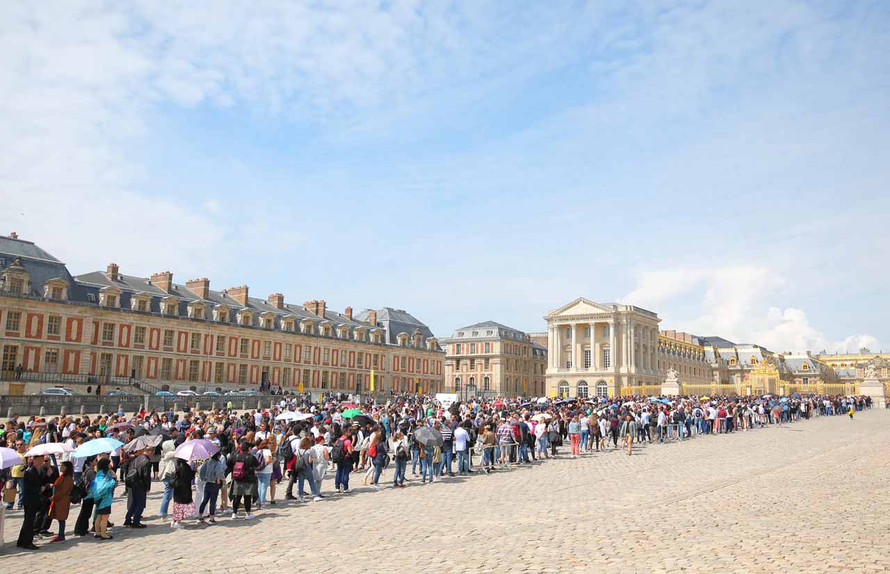 Versailles Warteschlagen Wartezeiten