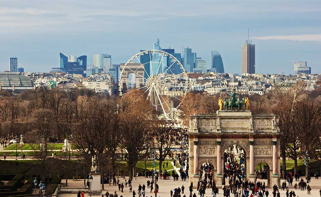 Historische Achse Weg des Triumphs Paris