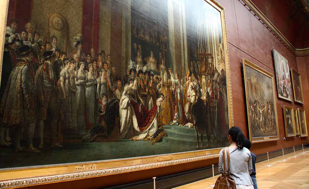 Louvre Krönung Napoleons David Gemälde