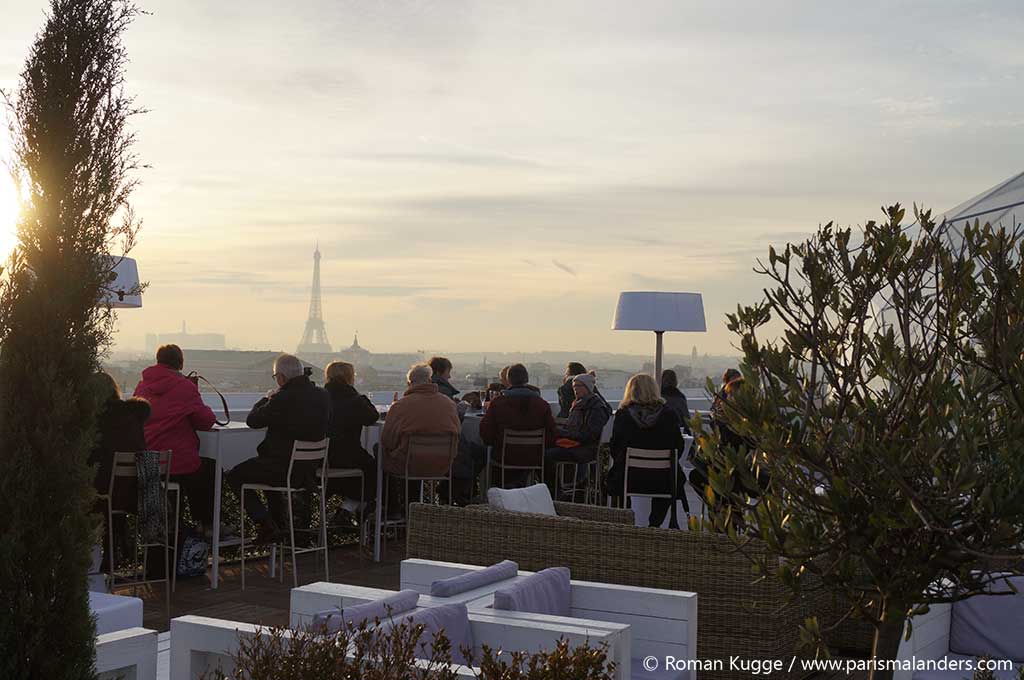 Champagnerbar Dachterrasse Galeries Lafayette