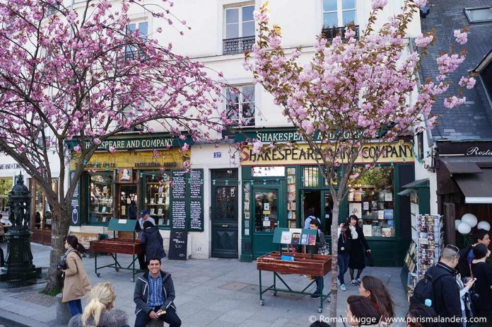 Shakespeare and Company Buchladen Midnight in Paris Drehort