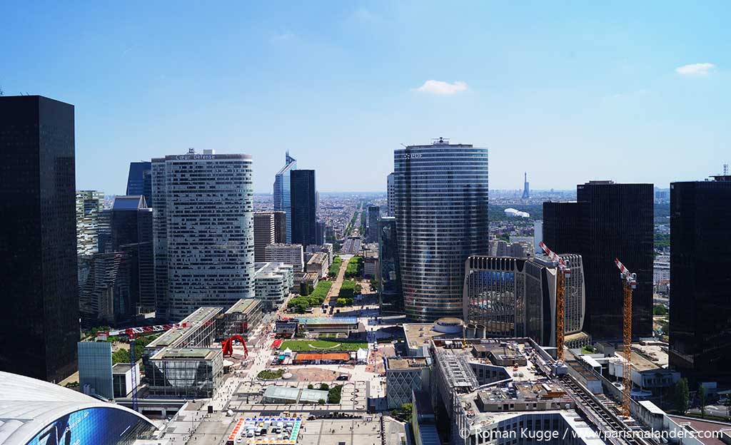 Grande Arche La Defense Dach Ausblick