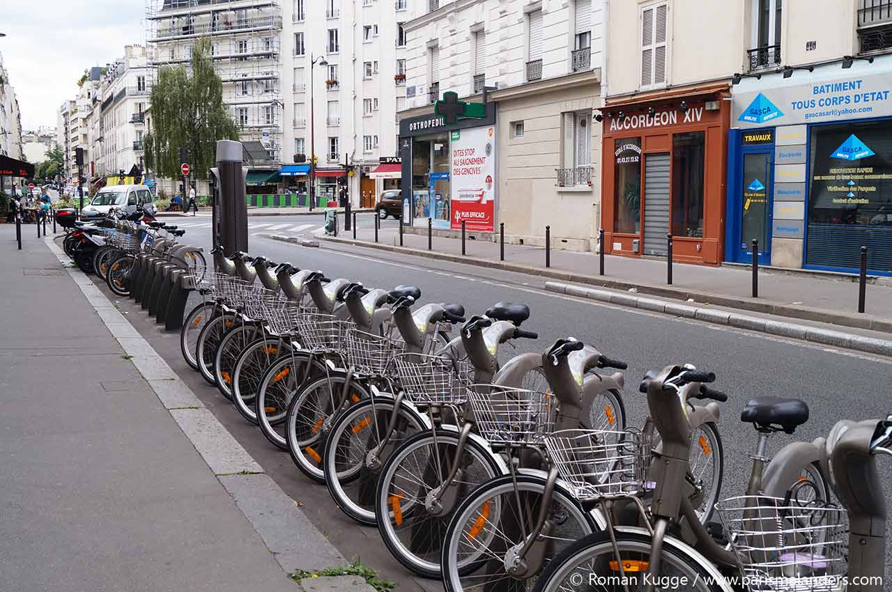 Velib Station Fahrradverleih Paris