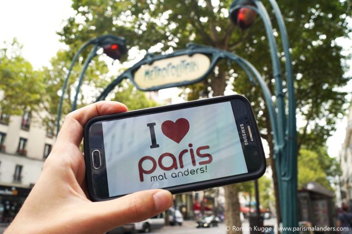 I love Paris mal anders Erinnerungsfoto