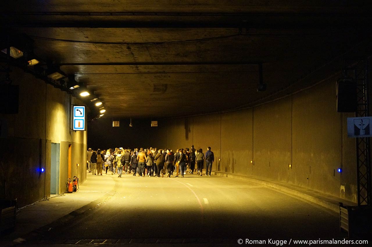 Nuit Blanche Paris Tunnelspaziergang