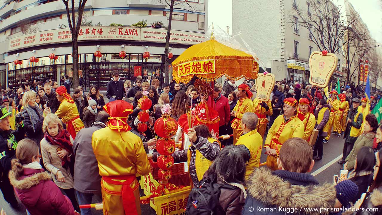 Chinesisches Neujahrsfest Paris Umzug