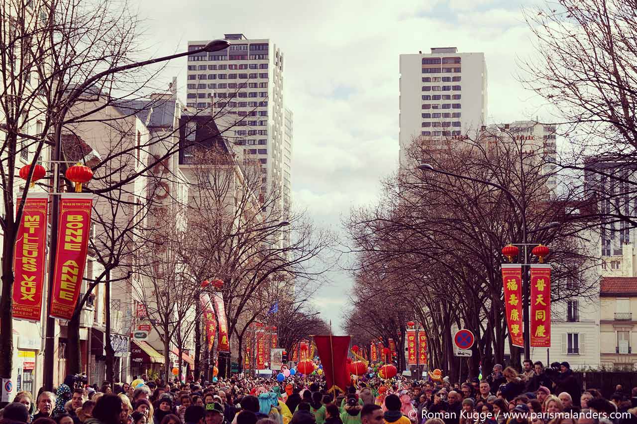 Chinesisches Neujahrsfest Paris Umzug