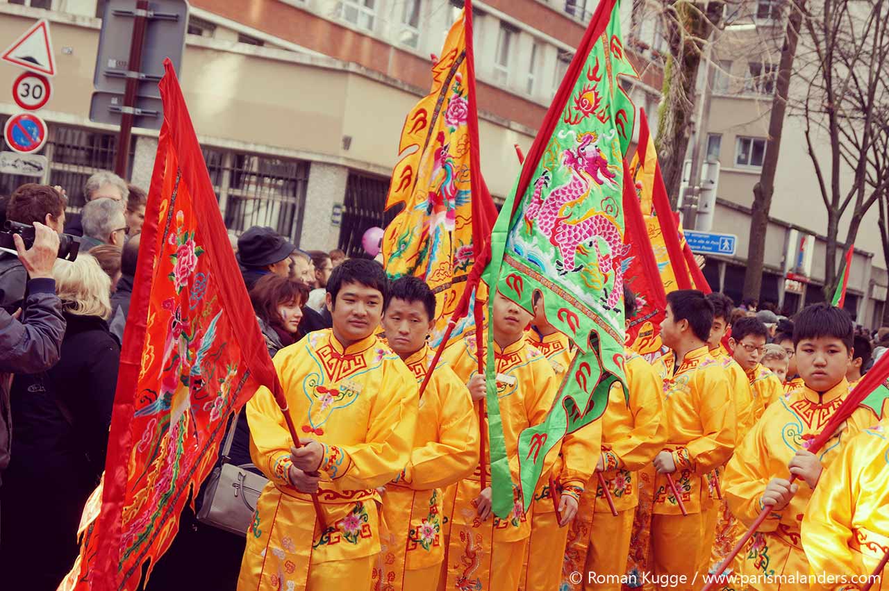 Chinesisches Neujahrsfest Paris Umzug