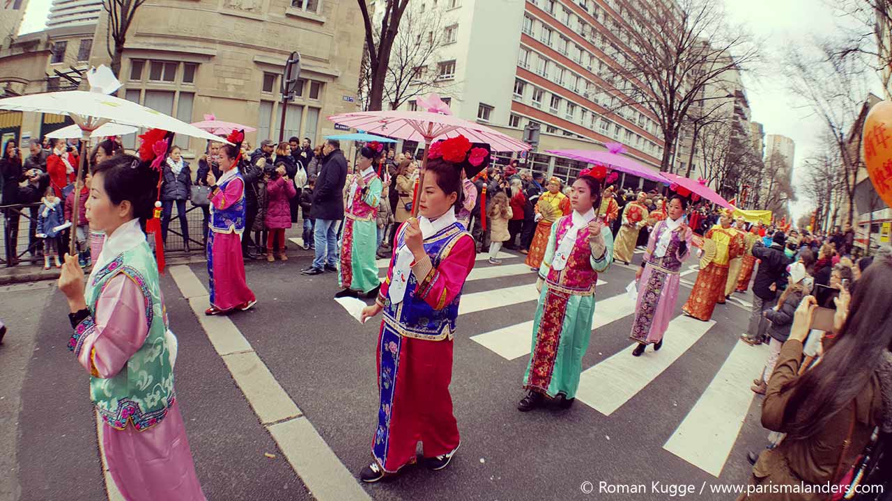 Chinesisches Neujahrsfest Paris Umzug