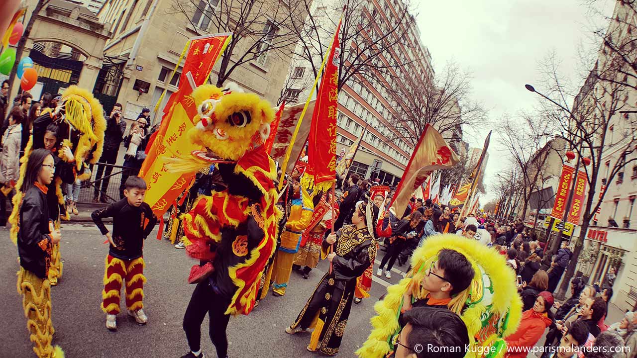 Chinesisches Neujahrsfest Paris Umzug