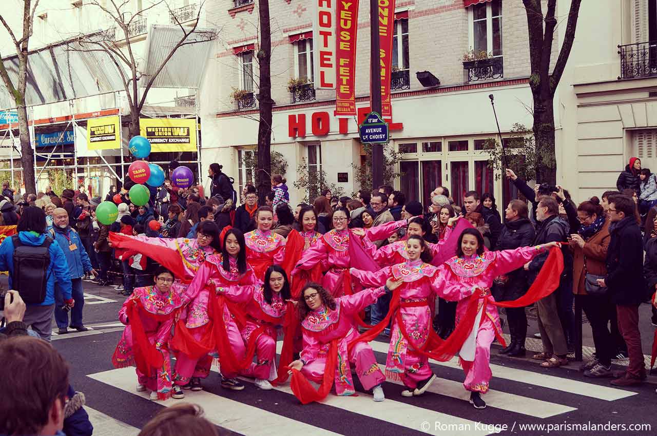 Chinesisches Neujahrsfest Paris Umzug