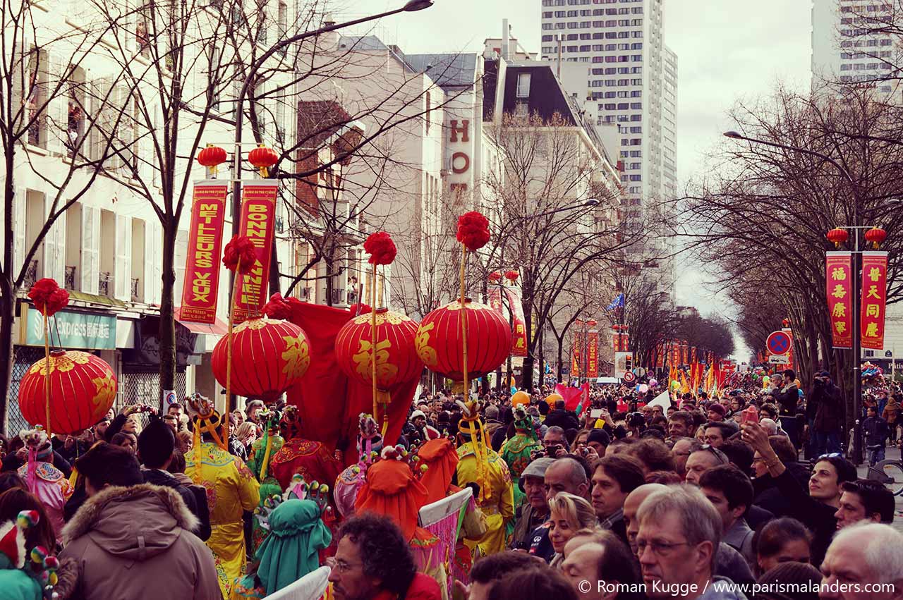 Chinesisches Neujahrsfest Paris Umzug