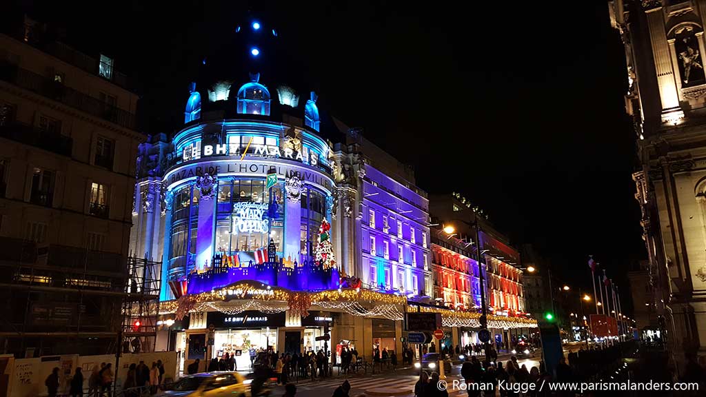 BHV Kaufhaus Paris Weihnachten Schaufenster