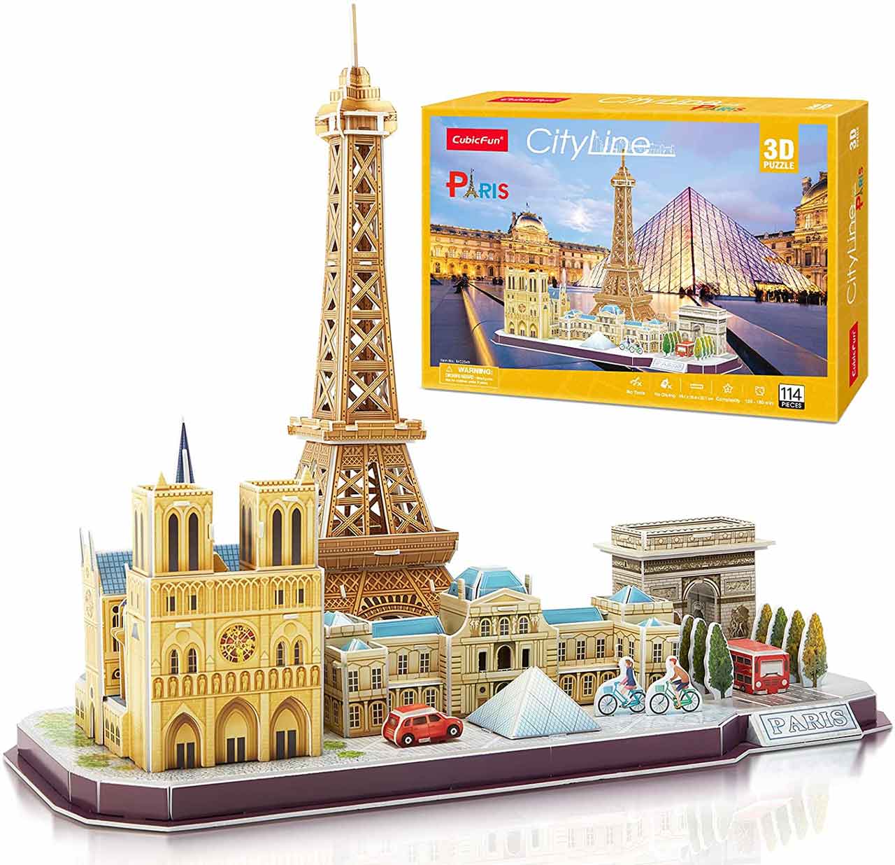 Paris 3D Puzzle Cityline CubicFun