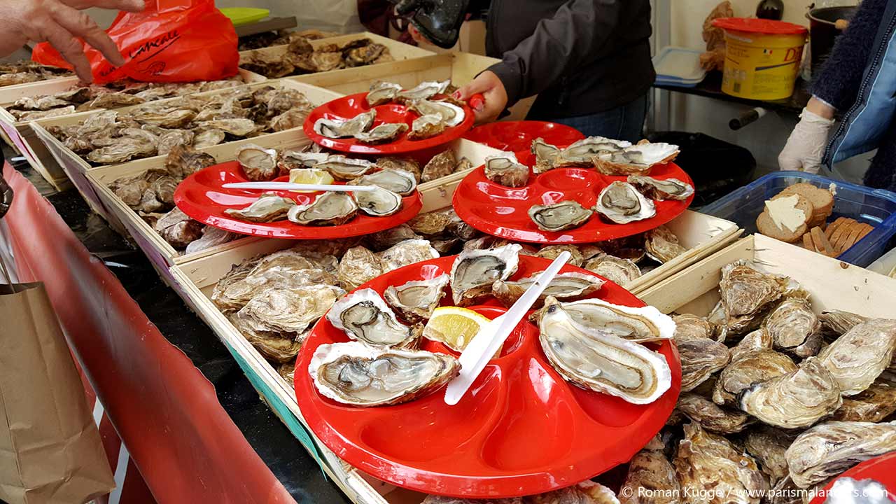 Meeresfrüchte Austern Paris